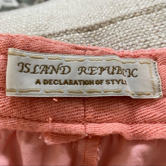 Island Republic drawstring Shorts XXL Salmon pockets front & back Shorts - Picture 3 of 8